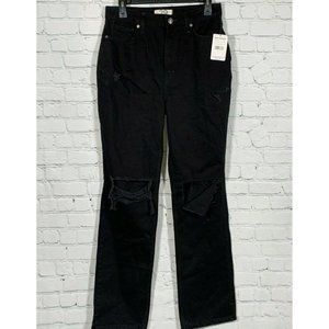 Free People Size 29 Black Gold Distressed Jeans